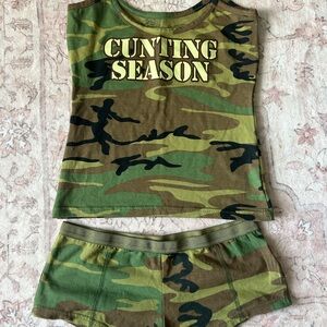 Camo Tank and Shorts Set